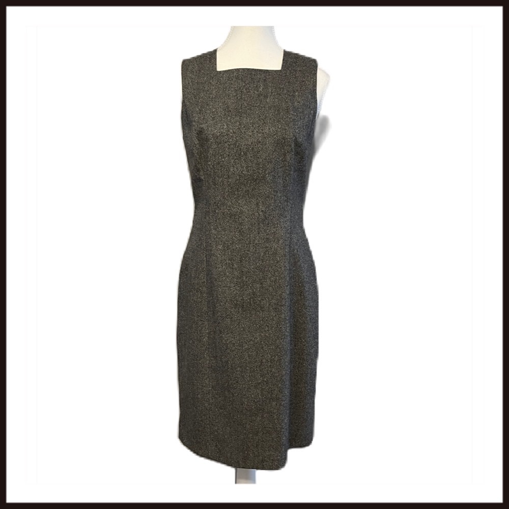 Ann Taylor Gray Sheath Dress SZ 4